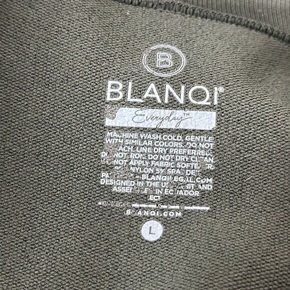 Blanqi Maternity Leggings Womens Large Green High Compression Comfort Support - Picture 7 of 8